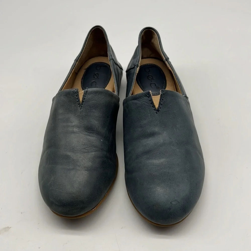 b.o.c  Blue Leather Loafers size 7